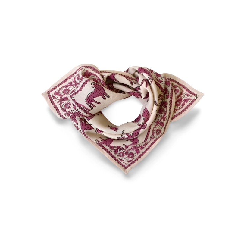 SMALL FOULARD MANIKA "BENGALE" - MACADAMIA
