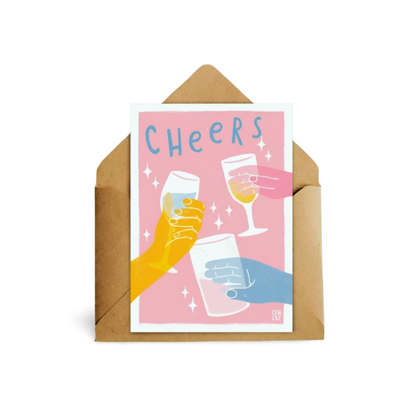 Carte postale "CHEERS"