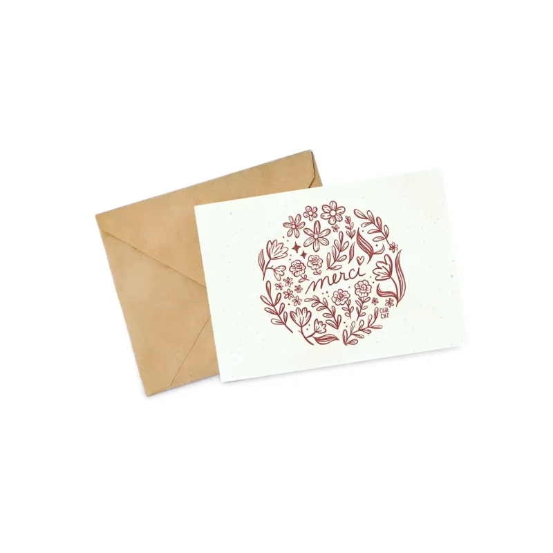 Carte postale "MERCI FLOWERS"