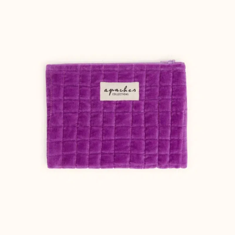 MINI POCHETTE MANA VELOURS - DAHLIA