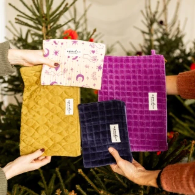 MINI POCHETTE MANA VELOURS - DAHLIA – Image 2
