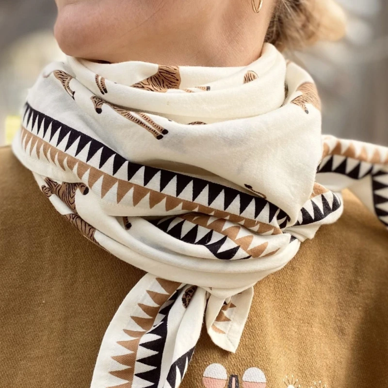 BIG FOULARD LATIKA "ZEBRE" - COCO – Image 2