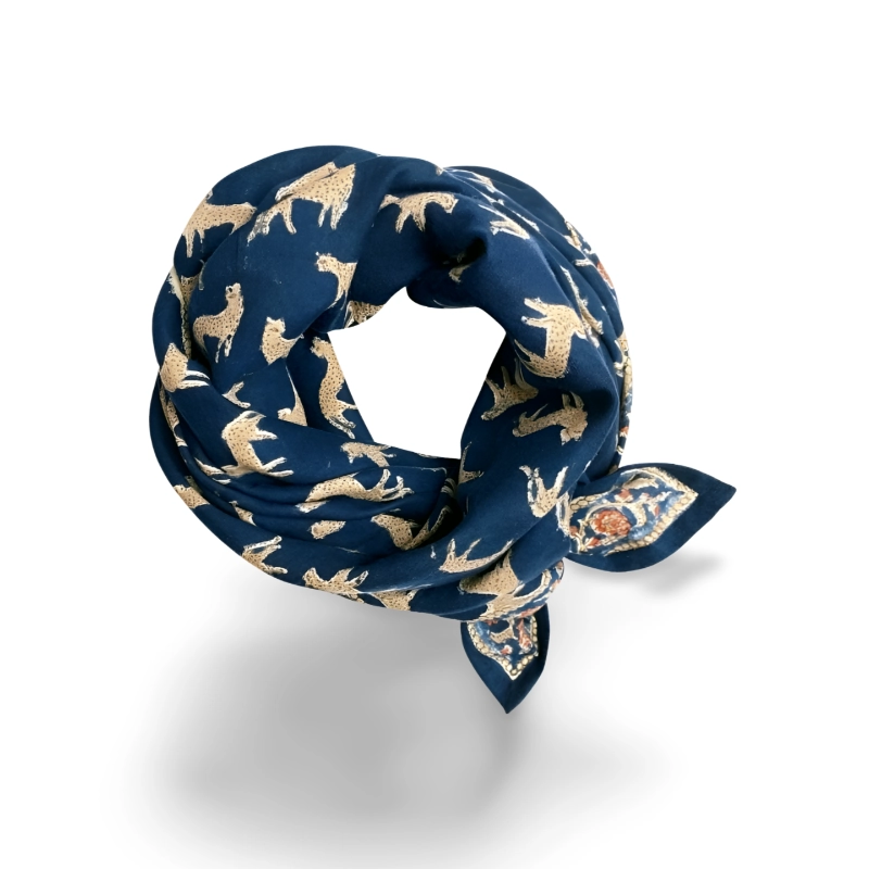 BIG FOULARD LATIKA "BENGALE" - MINUIT