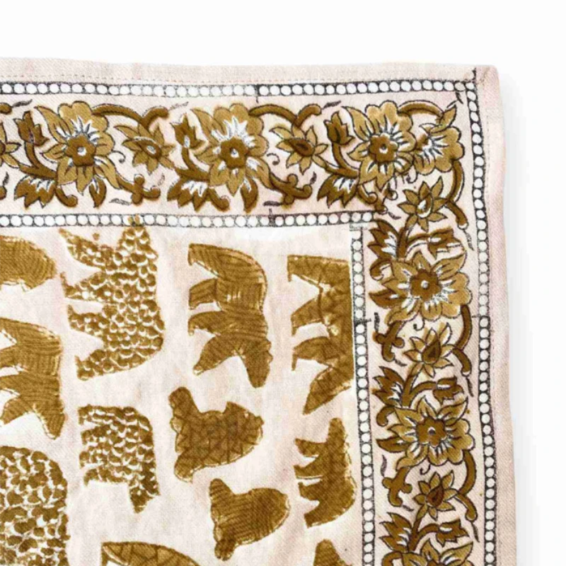 BIG FOULARD LATIKA "OURS" - MACADAMIA – Image 3