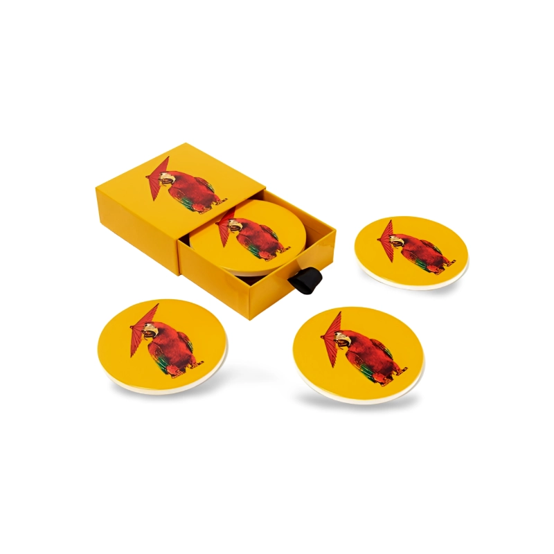 SET DE 4 DESSOUS-DE-VERRE EN CERAMIQUE ARAPLUIE