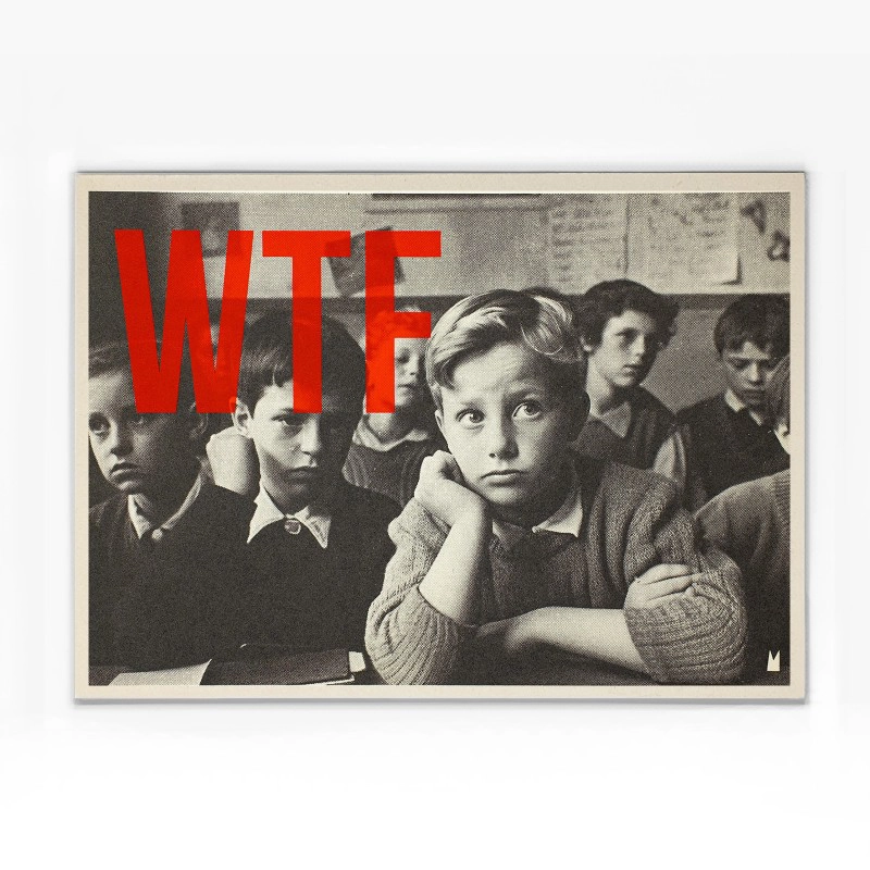 CARTE POSTALE - M - WTF