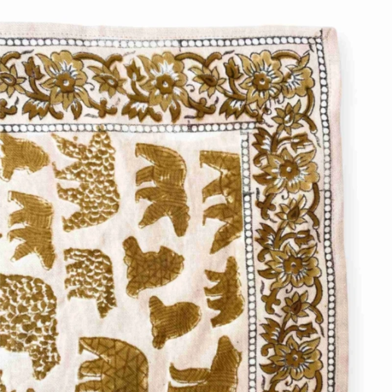 SMALL FOULARD MANIKA OURS MACADAMIA – Image 2