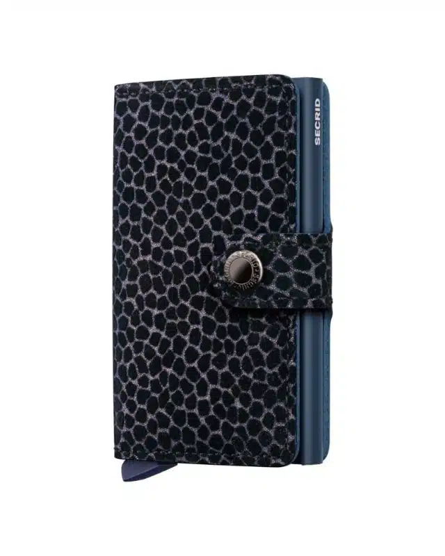 PORTE-CARTES - MINIWALLET - GIRAFFINA BLEU