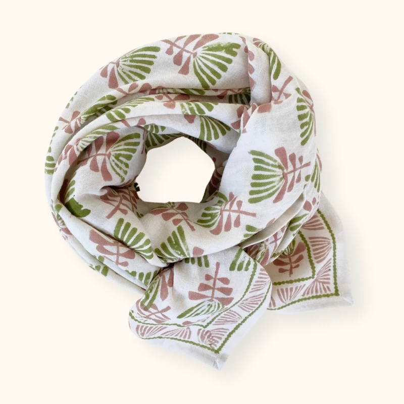 BIG FOULARD LATIKA TRESSE - CELERY