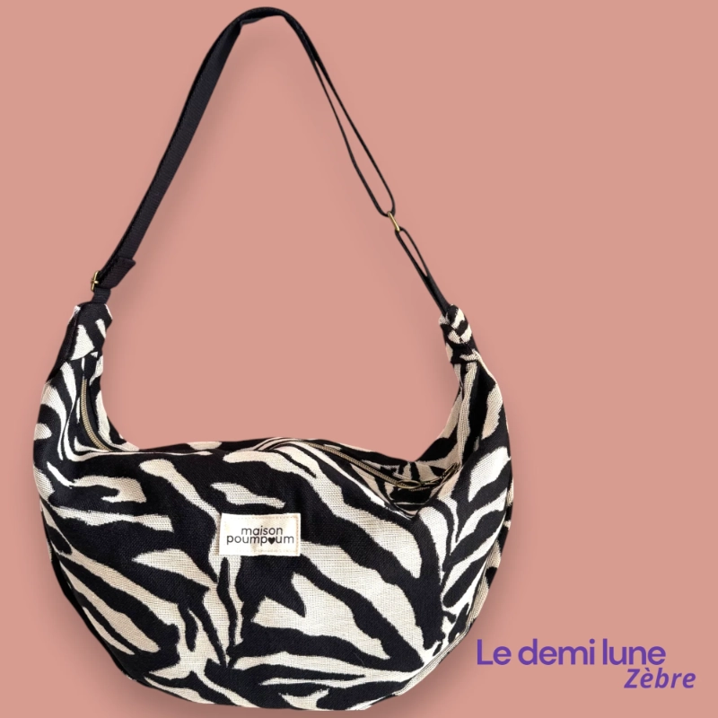 sac demi lune zebre classique maison volumes lille 1