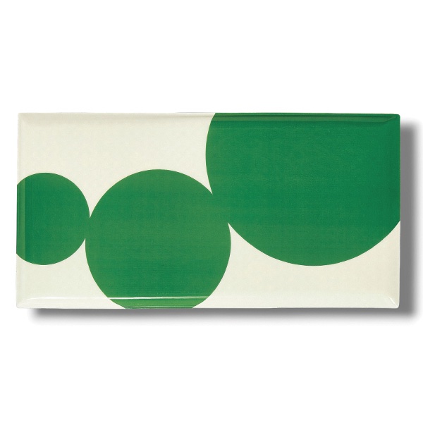 plateau rectangulaire astre vert
