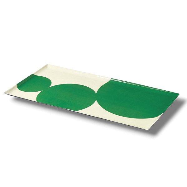 plateau rectangulaire astre vert