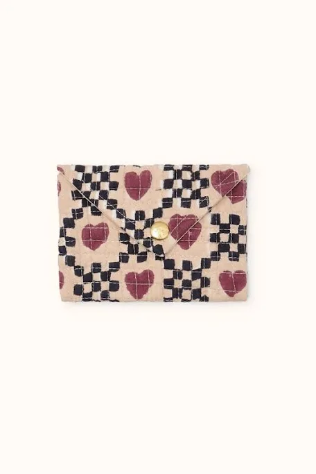 enveloppe ravi velours lisse cherry