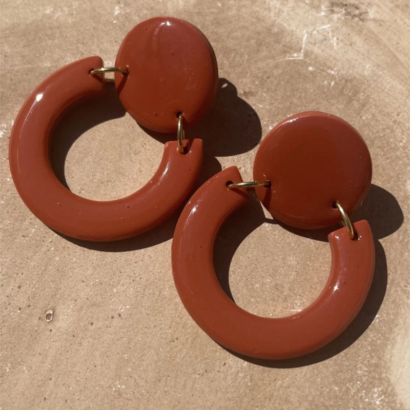 boucles doreille marcus terracotta ceci cela 1
