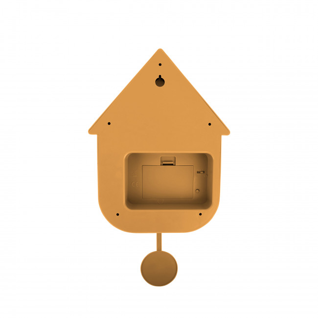 horloge coucou modern cuckoo jaune ocre