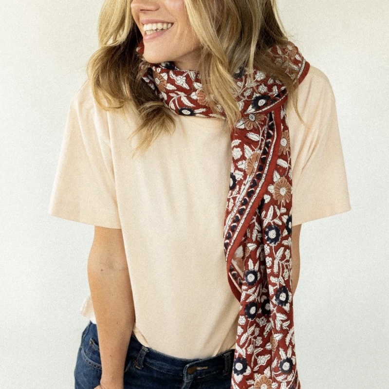 big foulard latika coeur macadamia fire
