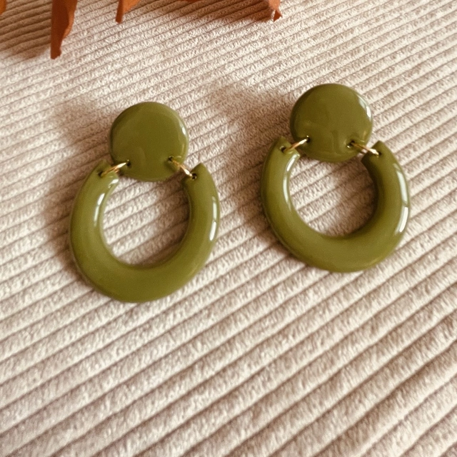 boucles doreilles marcus ceci cela vert