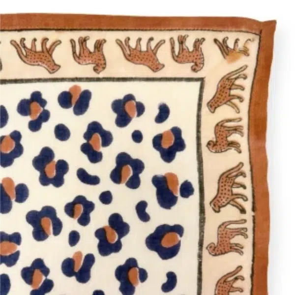 foulard en coton felinda leopard rust maison volumes lille