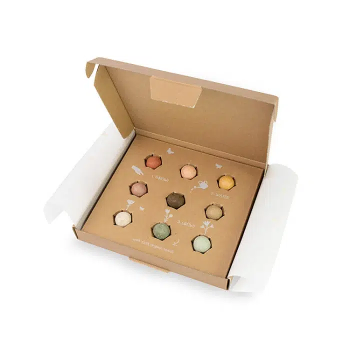 coffret 9 bombes a fleurs happy easter