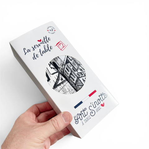 coffret 2 serviettes pack coeurs rouges la serviette de table x vincent lelievre