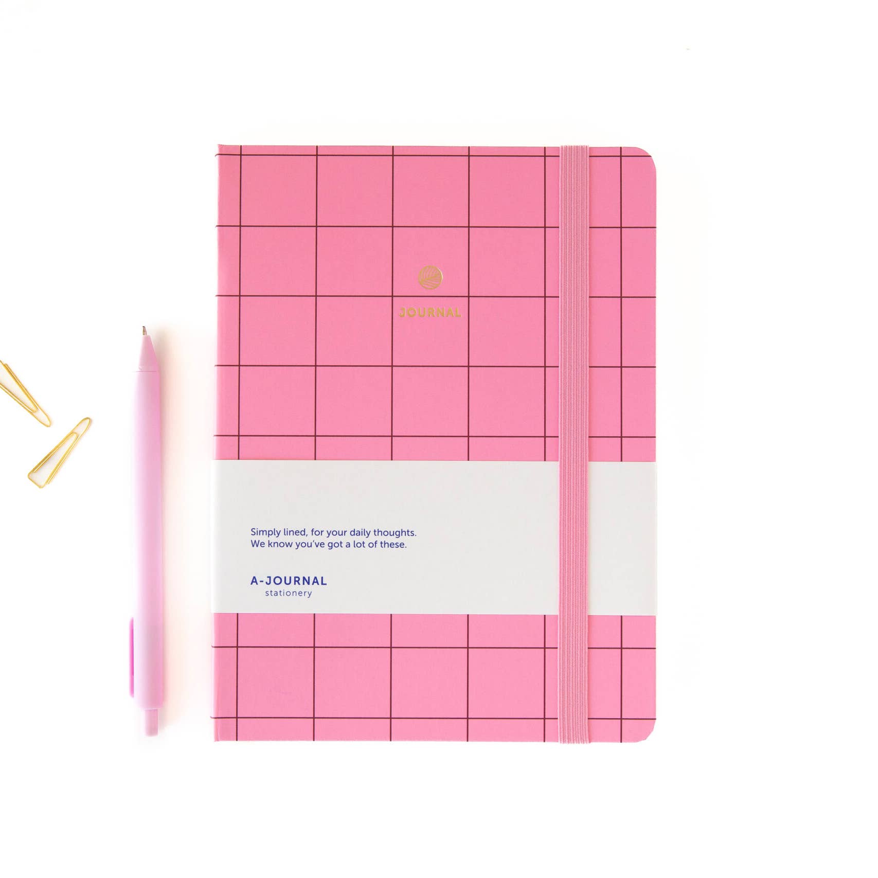 a journal notebook thin stripes beige