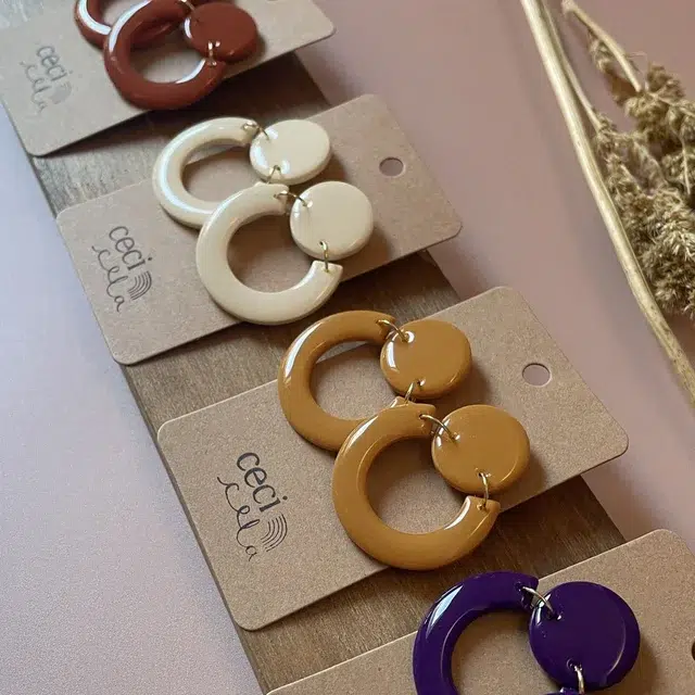 boucles d'oreilles marcus moutarde